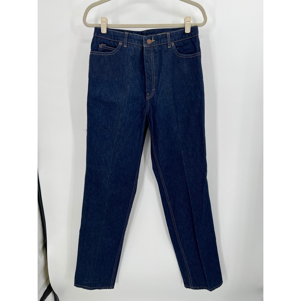 Vintage 1970s Calvin Klein Jeans Womens‎ 16 Dark Wash Straight Leg Made in USA